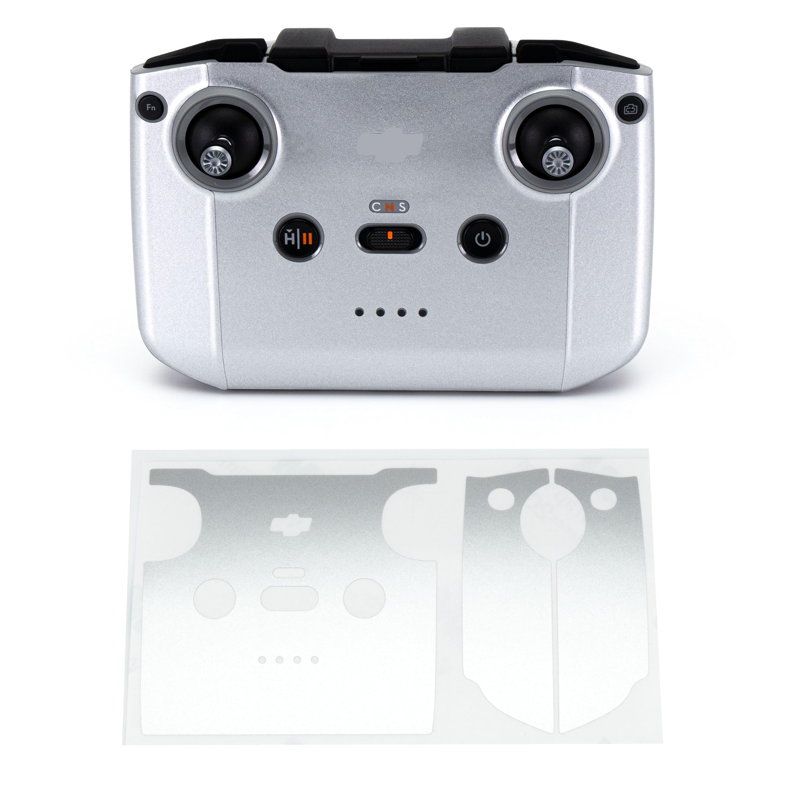 WRAPGRADE Skin Stickers Compatible with DJI RC-N2 (Airforce Silver)