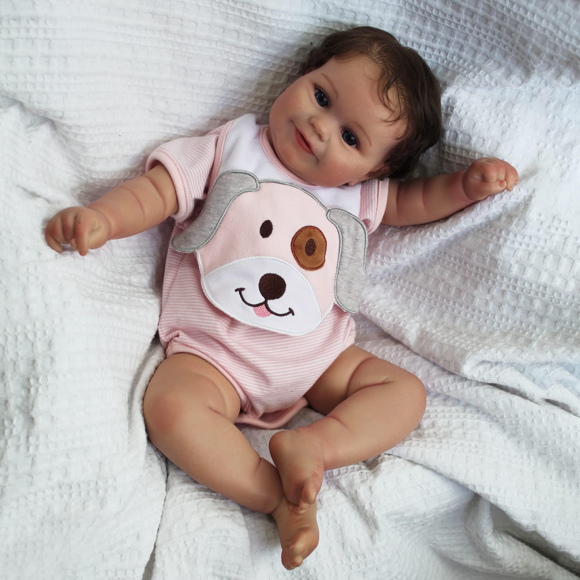 WOOROY Realistic Reborn Baby Dolls - 20 Inch Newborn Baby Doll Maddie Girl Lifelike Real Life Baby Dolls Handmade Soft Weighted Reborn Doll for Kids 3+