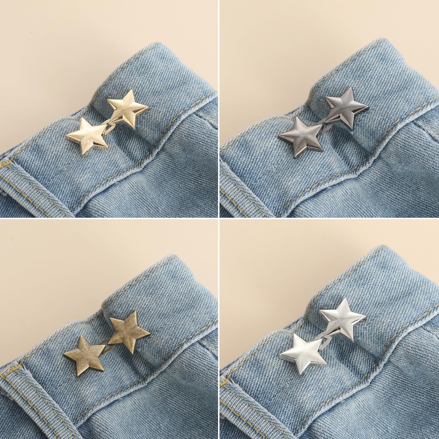 22 Pieces Pant Waist Tightener, No Sew and No Tool Detachable Button Pins For Jeans, Button For Jeans To Make Tighter, Adjustable Waistband Tightener For Pants Women thumbnail