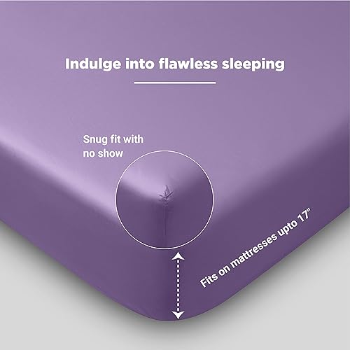 Miniatura 5 de Fabdreams - Juego de sábanas de algodón 100% orgánico, tejido de percal, 4 piezas, 300 hilos, certificado GOTS, transpirable, fresco, acabado de