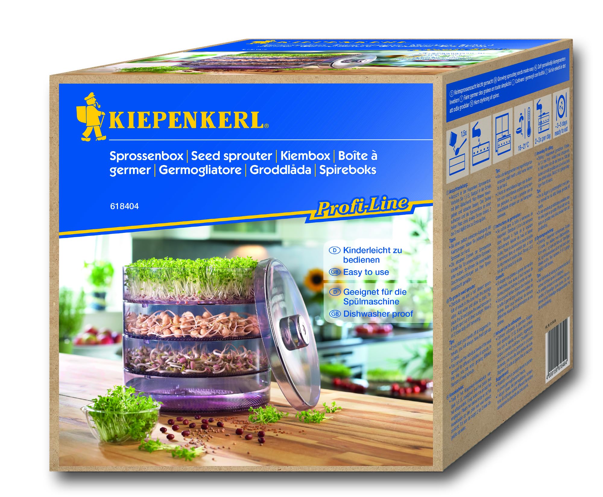 Kiepenkerl Sprossenbox Keimsprossen Box Produktbeschreibung