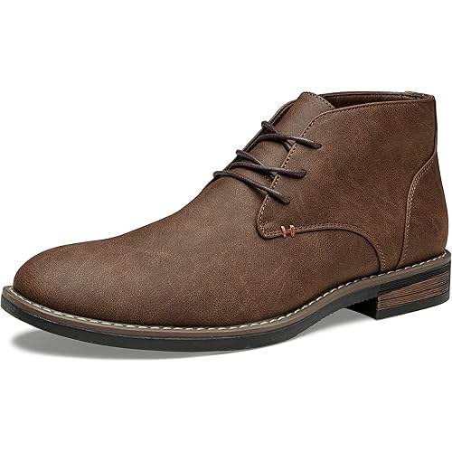 Jousen Men's Chukka Boots Lace Up Desert Ankle Boots Classic Causal Dress Boots for Men