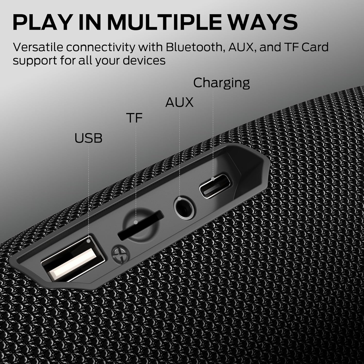 Monster S380 Speaker with multiple connectivity options (USB, TF, AUX, Charging)