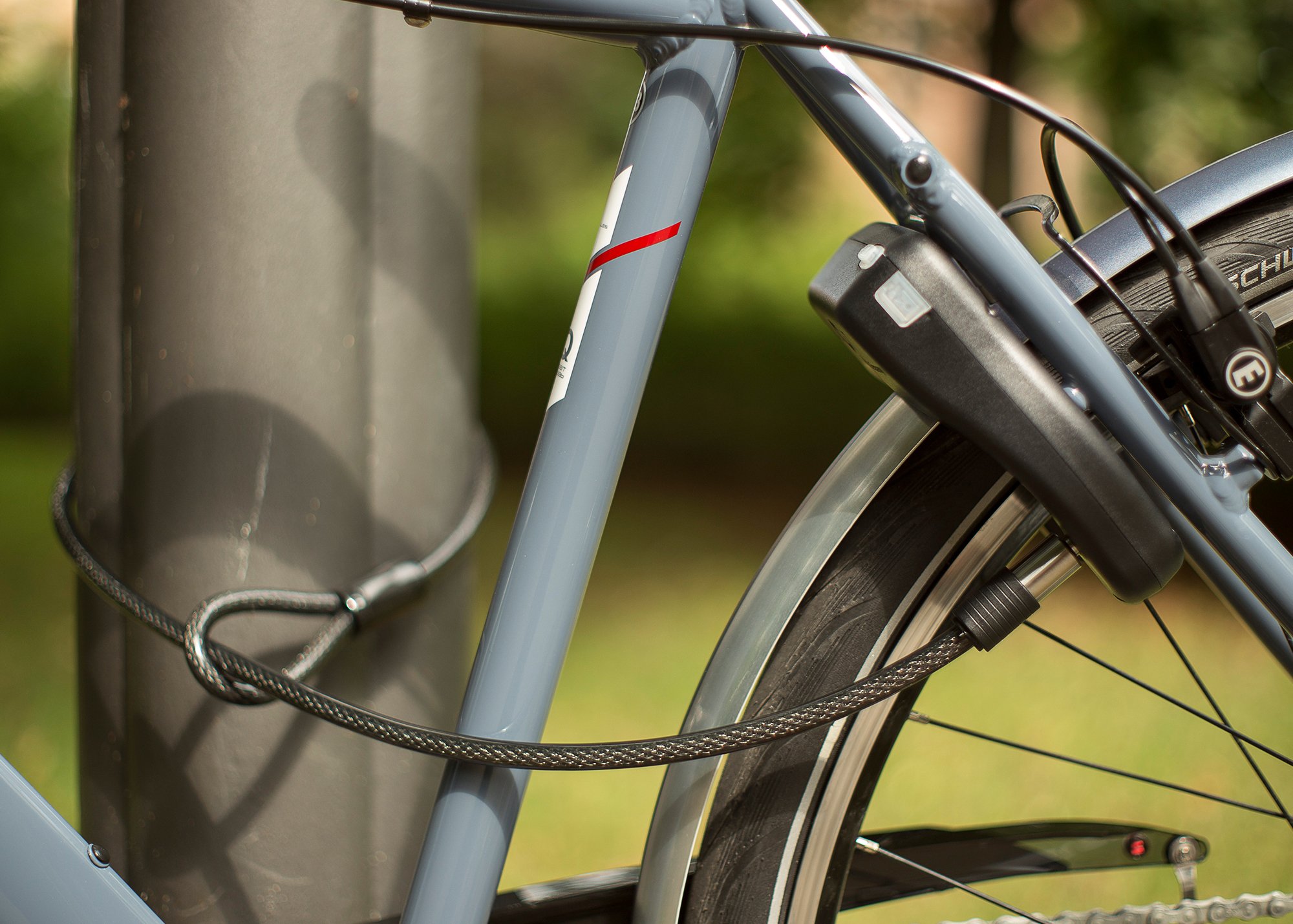 Rahmenschloss Fahrrad I Einsteckkabel mit Halterung