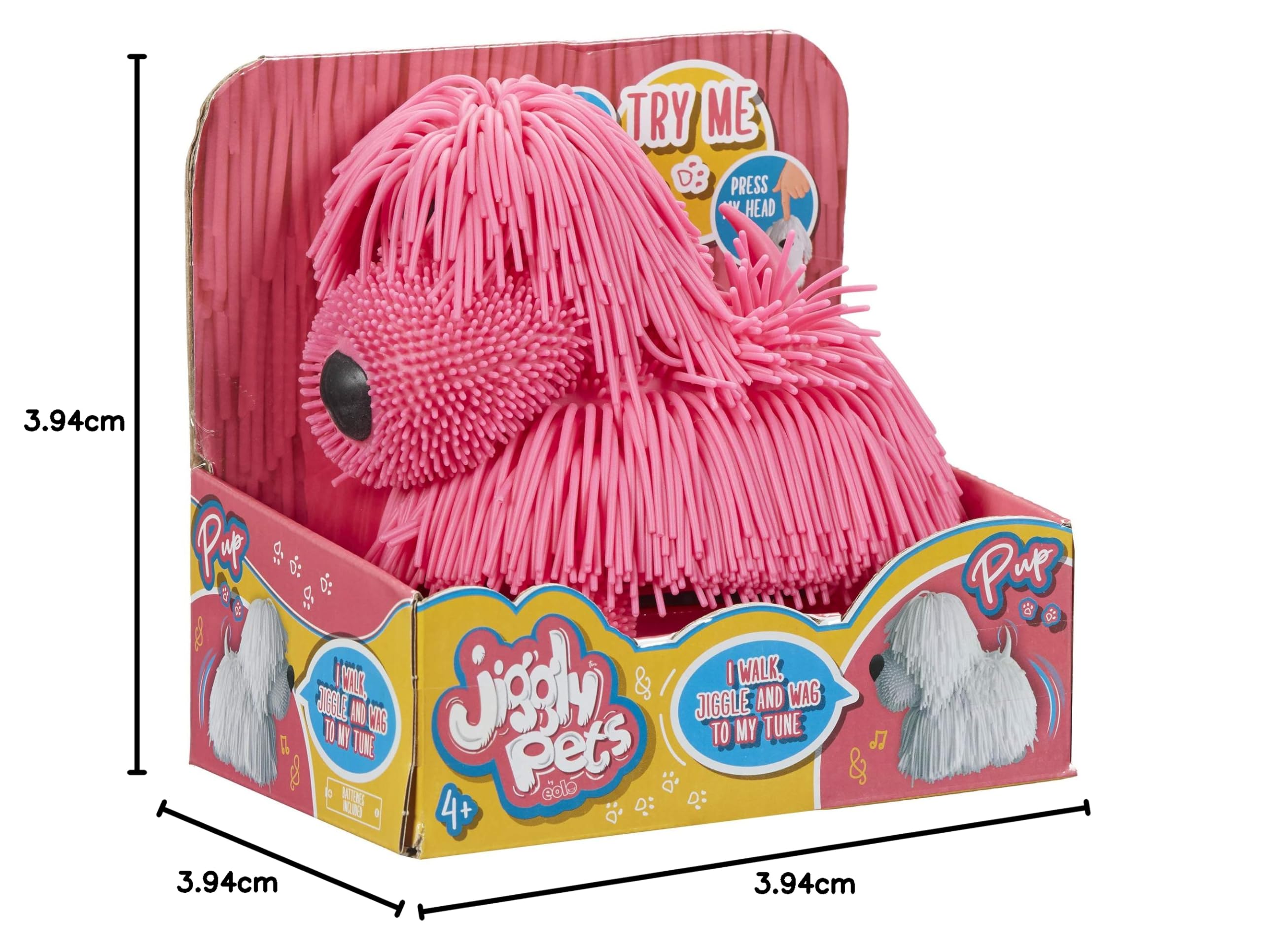 Jiggly Pets 674 Cucciolo Elettronico Rosa – Cammina, Abbaia E Scodinzola Con La Musica – Giocattolo Interattivo - 2