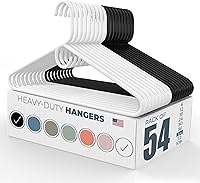 Vista 49 de Neaties - Perchas resistentes para ropa, paquete de 18 – Fabricadas en EE. UU. – Capacidad de 8 libras, perchas de plástico para ropa de adultos