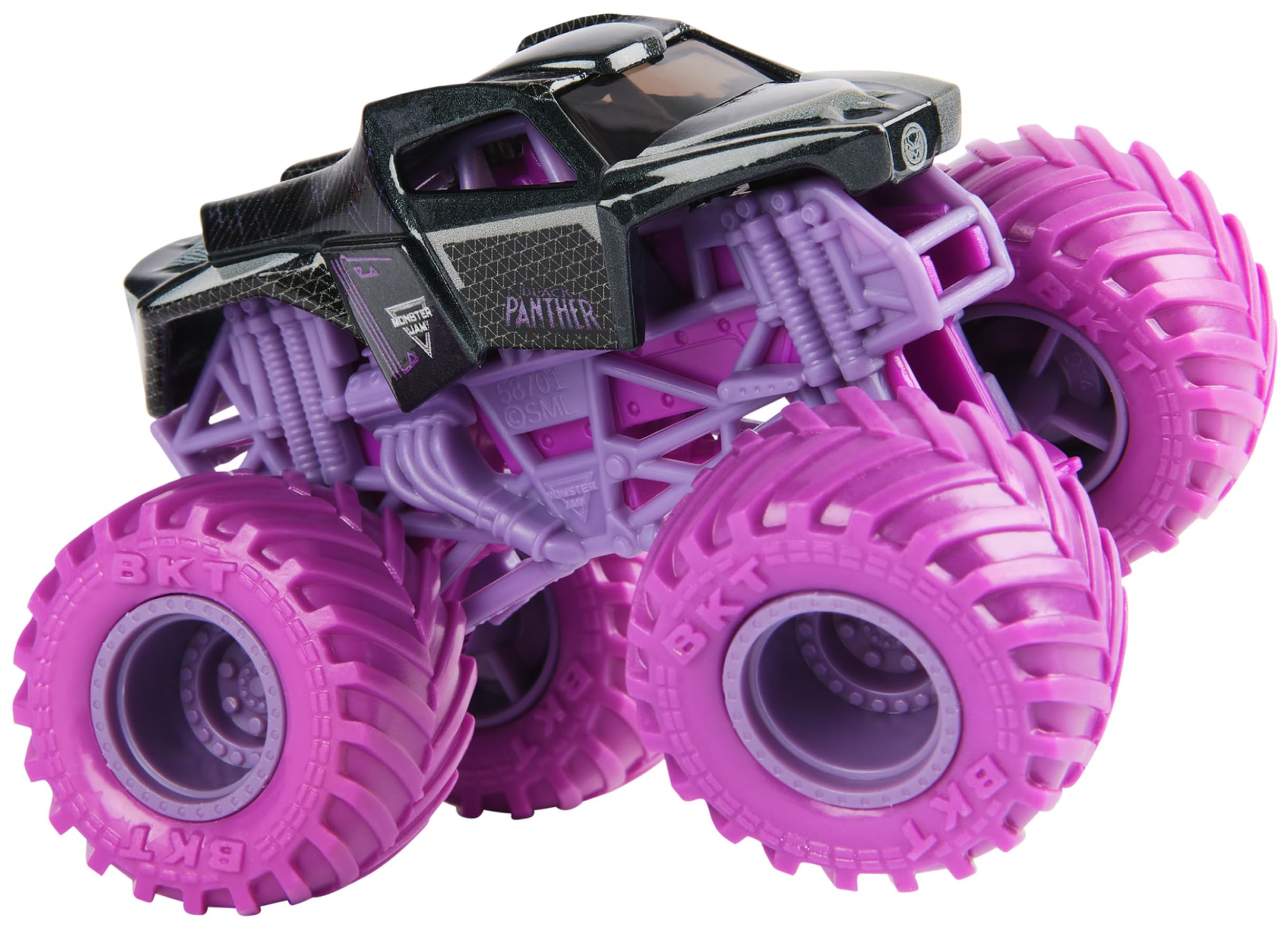 MONSTER JAM, Confezione da 5 Marvel Heroes, Spider-Man, Black Panther, Iron Man, Captain America | Veicoli Die-Cast, Giocattoli per Bambini e Bambine dai 3 Anni in su