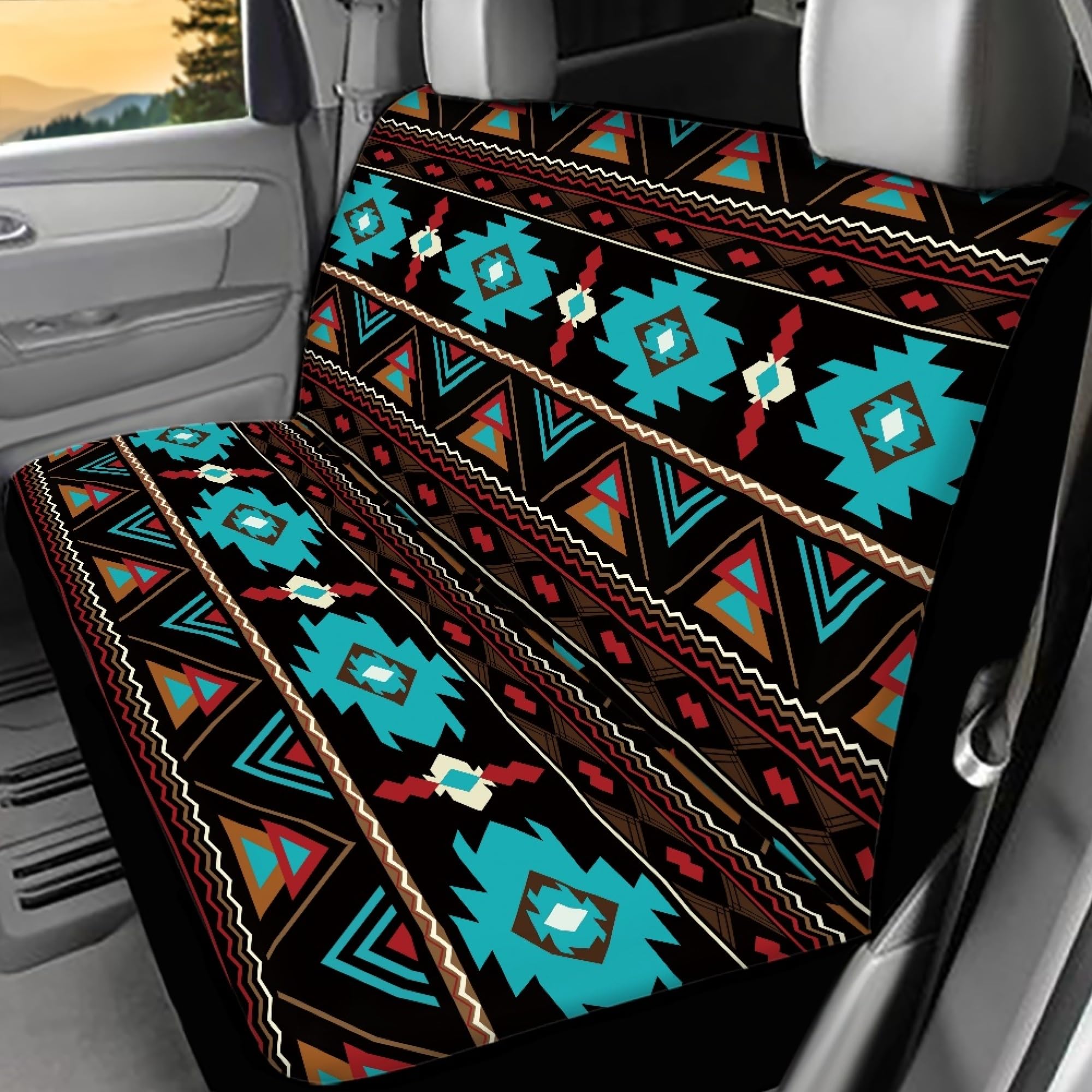 Amazon.com: WELLFLYHOM Navajo Aztec Rear Bench Seat Cover for Cars