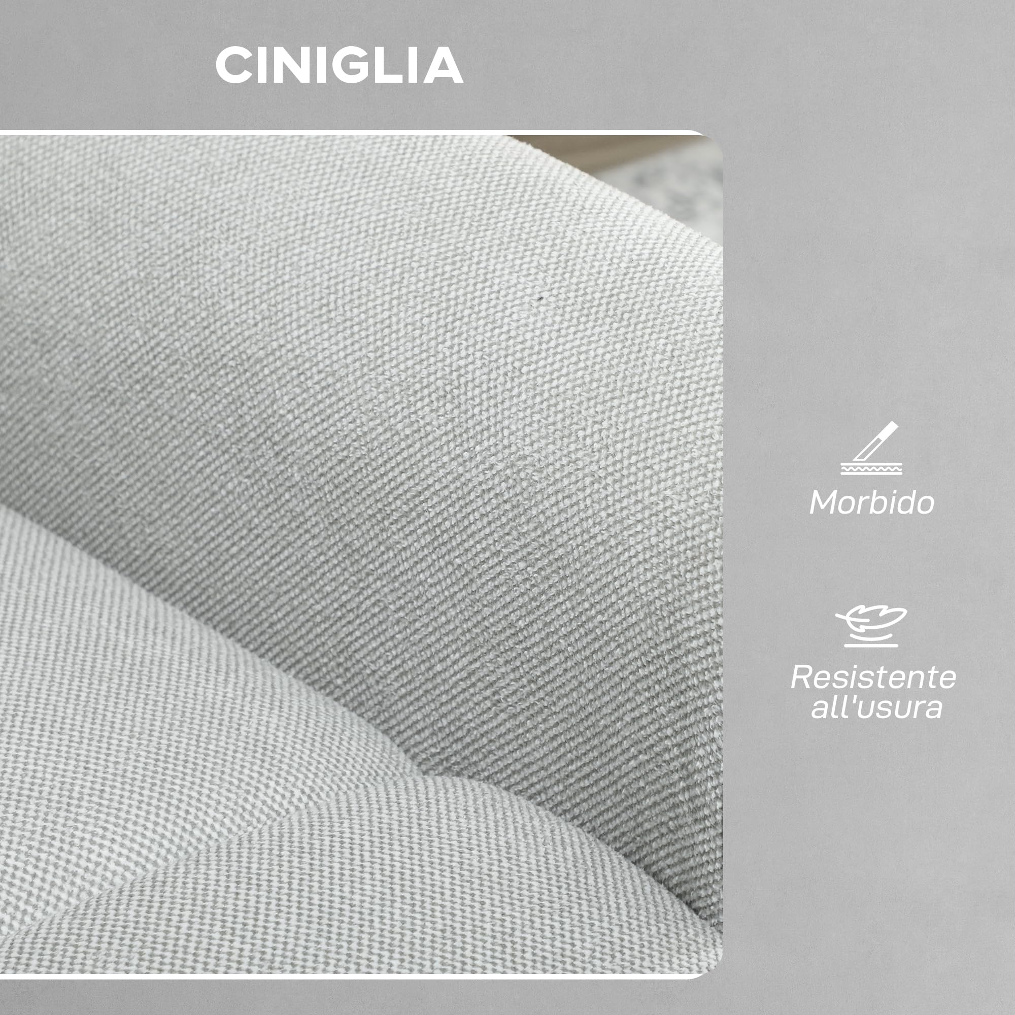 HOMCOM Poltrona Relax Elettrica Massaggiante e Riscaldante, Silenziosa, Poltrona Reclinabile 150° in Ciniglia con Cuscino, Funzione Memory, 2 Telecomandi, Poggiapiedi, USB per Soggiorno, Grigio Chiaro