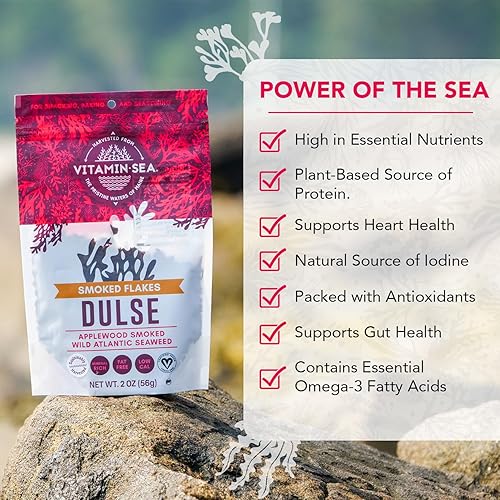 Miniatura 10 de Alga de mar dulce cruda USDA orgánica y kosher cosechada a mano del océano Atlántico de Maine, Coast Vegan Sea Vegetables VitaminSea