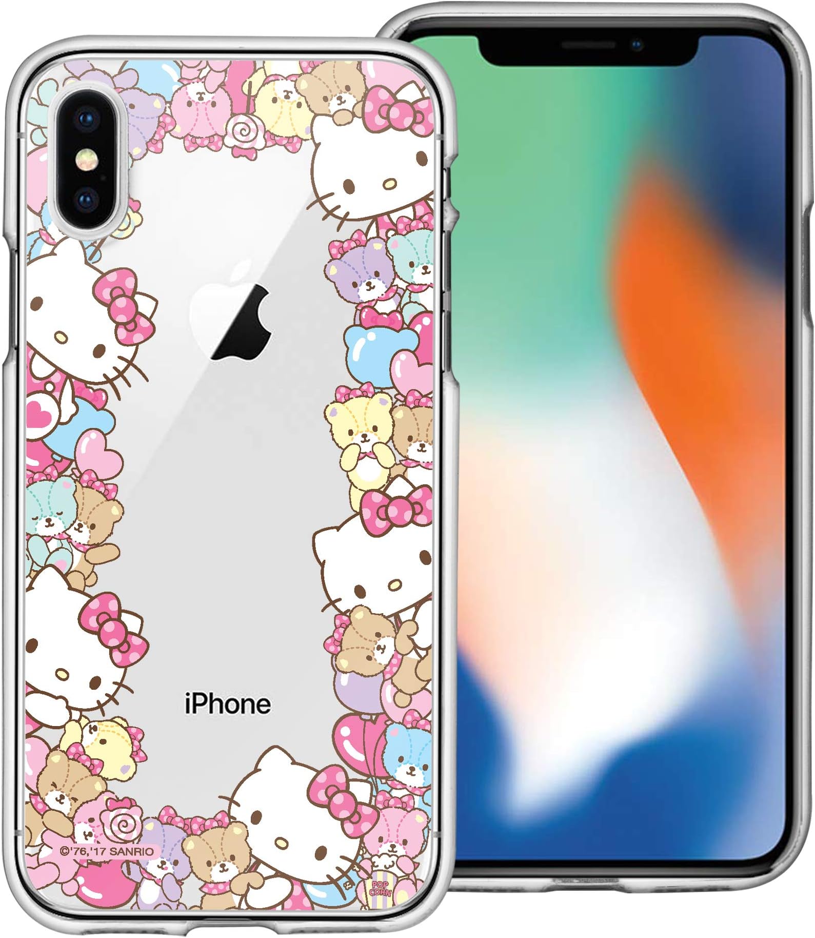 WiLLBee Compatible with iPhone Xs/iPhone X Case HKT Cute Clear TPU Soft Jelly Cover - Border HKT