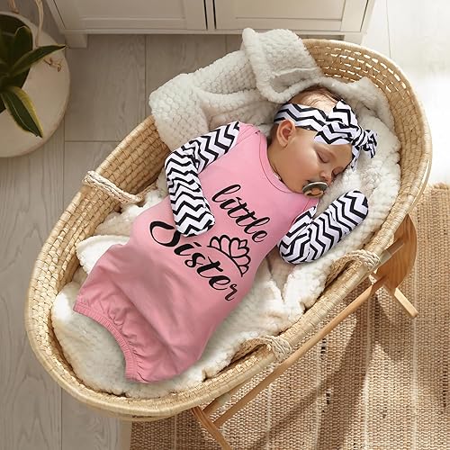 Miniatura 8 de Vestido para bebé recién nacida de 0 a 6 meses, camisones para niña, regalo para bebés y niñas, traje para hermana pequeña recién nacida y trajes