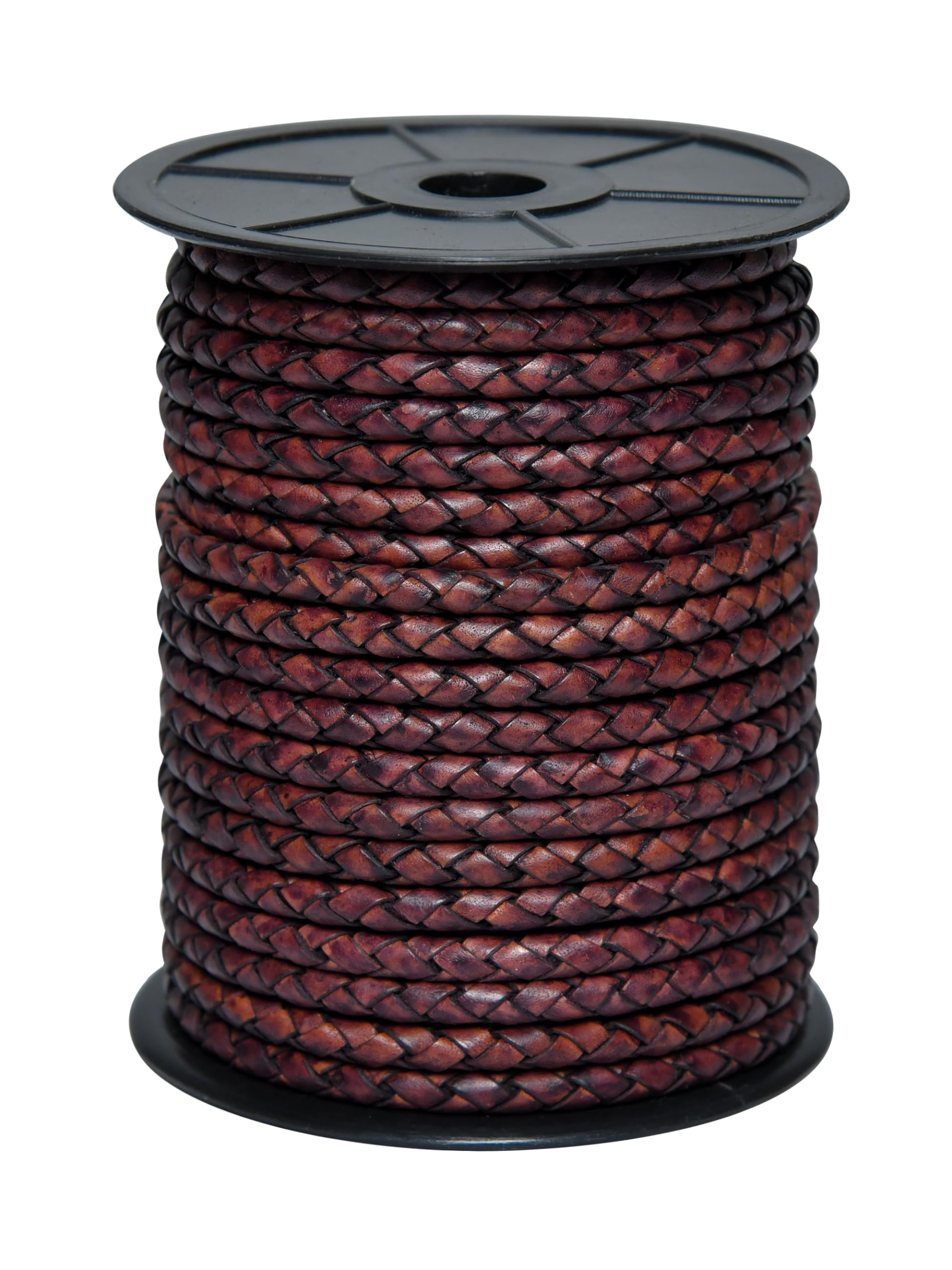 WUTA Cuerdas Redondas De Cuero De Vacuno, Tiras De Cuero Genuino Para Hacer Joyas, Pulseras, Collares, Cuentas, Cordones Para Manualidades (3 Colores, 0.079 In X 11 Yardas