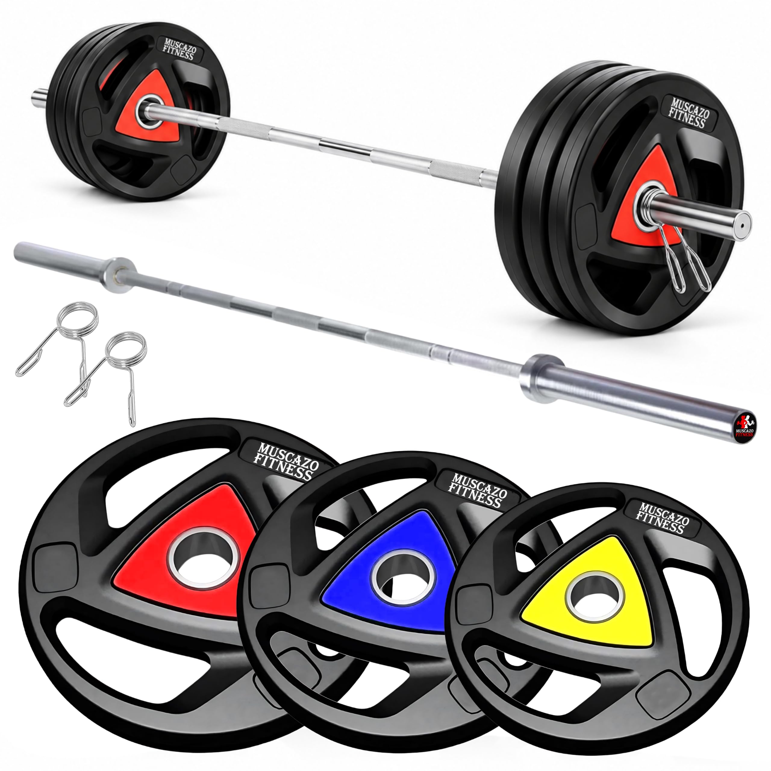 Buy MUSCAZO FITNESS 3FT Heavy Duty Olympic Barbell with 40KG