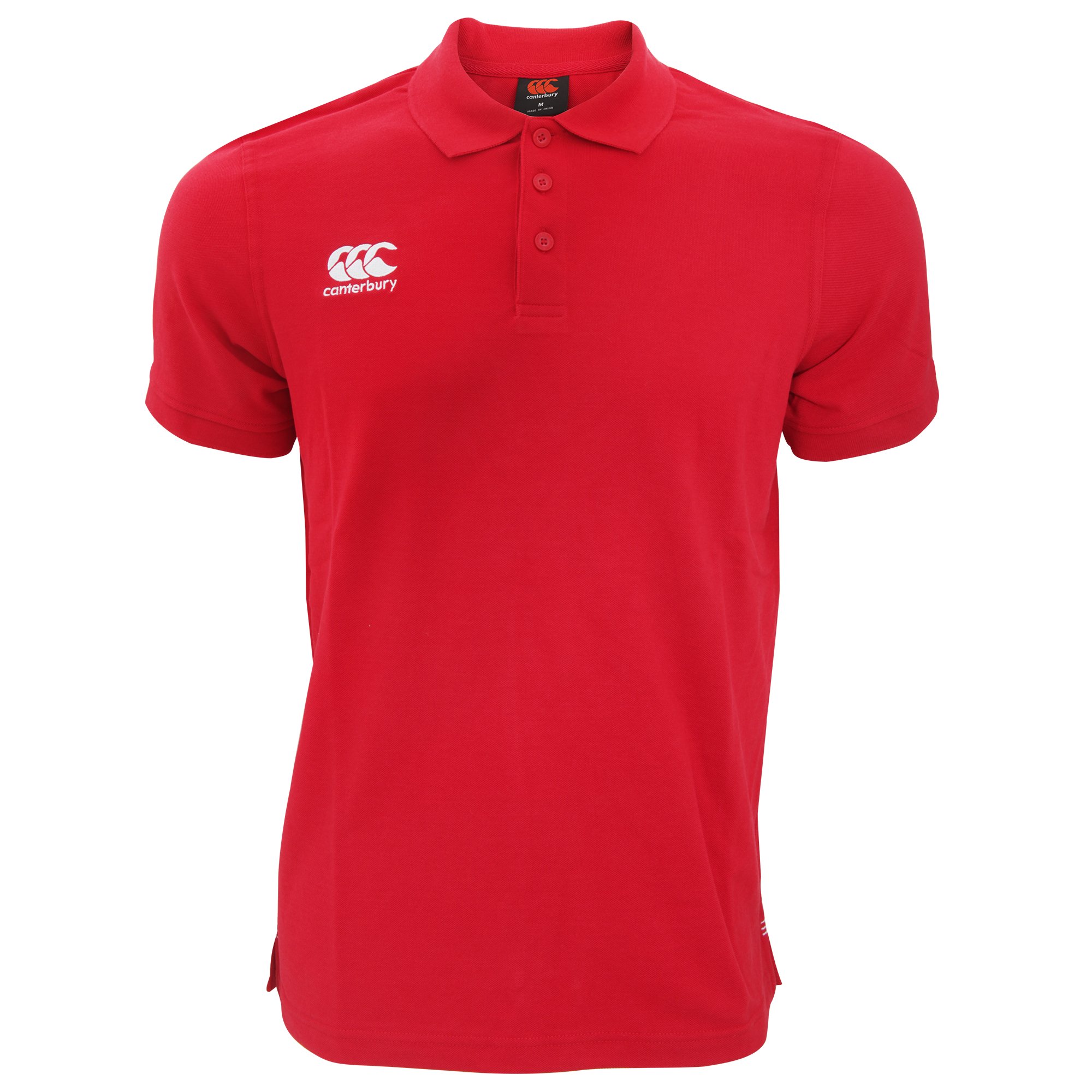 Canterbury Men's Red Waimak Short Sleeve Pique Polo Shirt