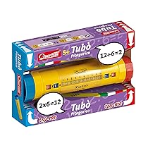 Quercetti Tubò Pitagorico Gioco Tabelline per Bambini 5+, Giochi Educativi Matematica per Sviluppo Pensiero, Coordinazione, Manualità, Gioco Tabelline per Bimbi, Idea Regalo Bimbo 5 Anni Made in Italy