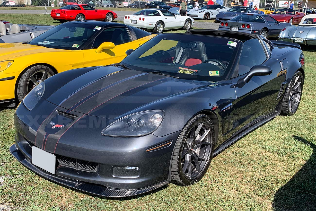 Buy Extreme Online Store ZR1 Style Carbon Fiber Front Bumper Lower Lip