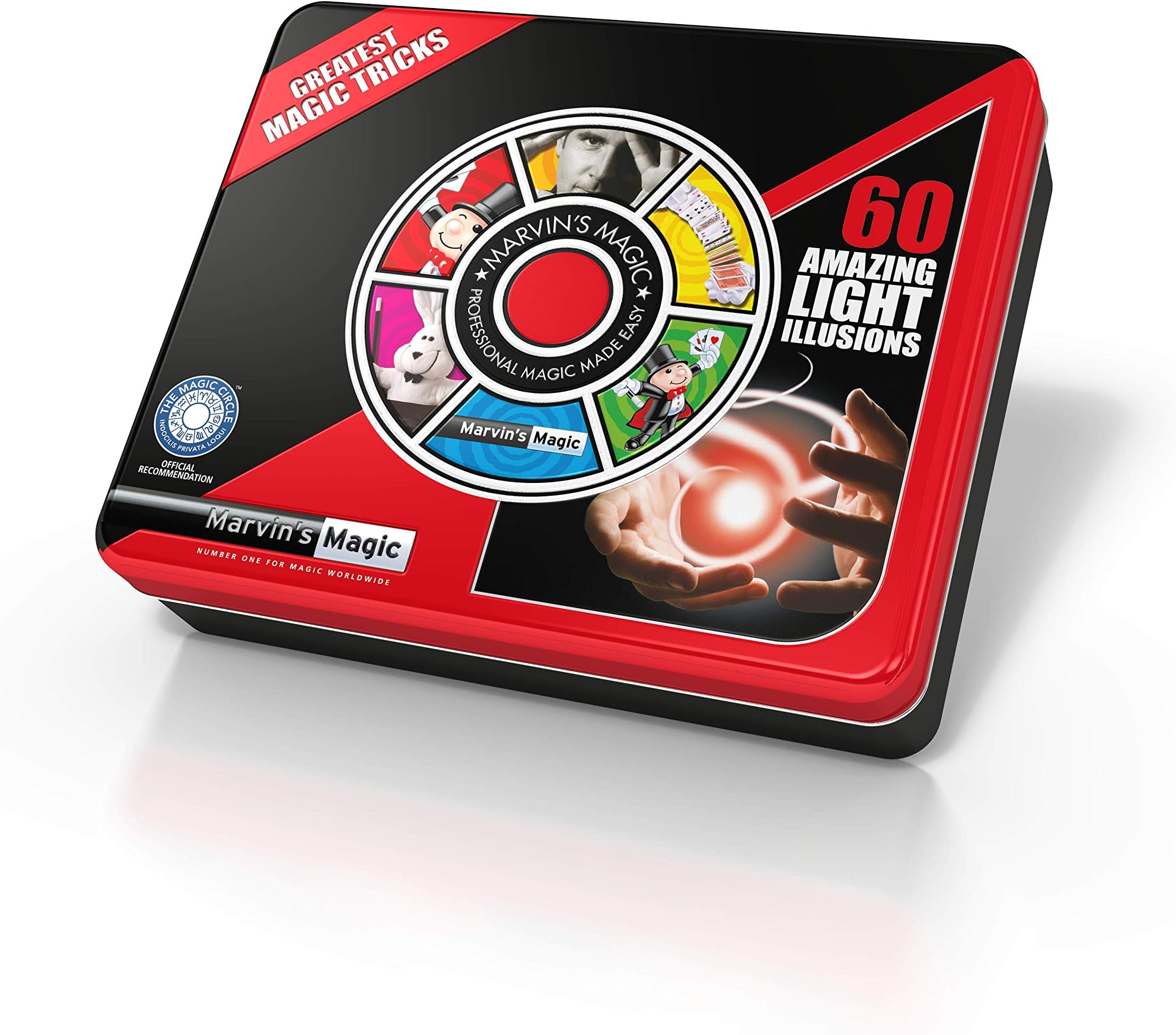 – Marvin’s Magic – 60 Amazing Light Illusions | Light-Up Magic Trick Set for Kids | Dazzling LED Effects & Beginner Magic Kit | Ages 6+