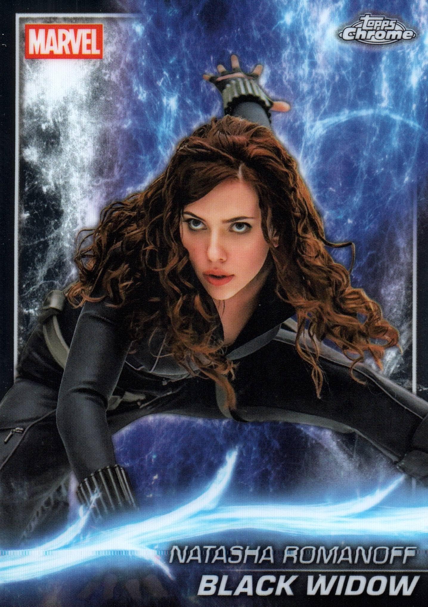 Natasha Romanoff "Black Widow" MCU Phase 1 Collectible Marvel Card - 2025 Topps Chrome Marvel Studios #7 (Iron Man)
