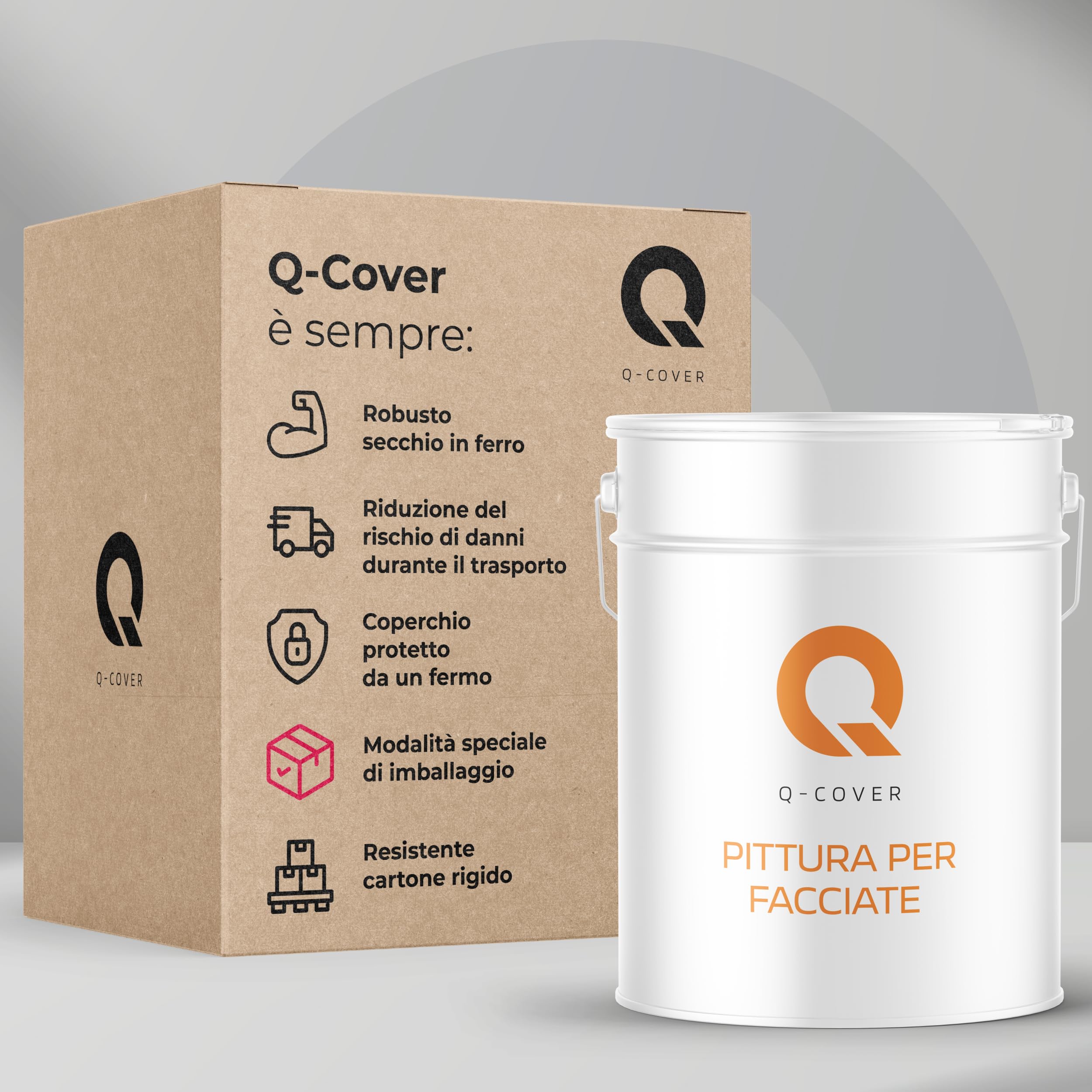 Pittura per facciate 10 L Grigio grafite 7016 | pittura a resina siliconica per esterni | vernice murale resistente alle intemperie