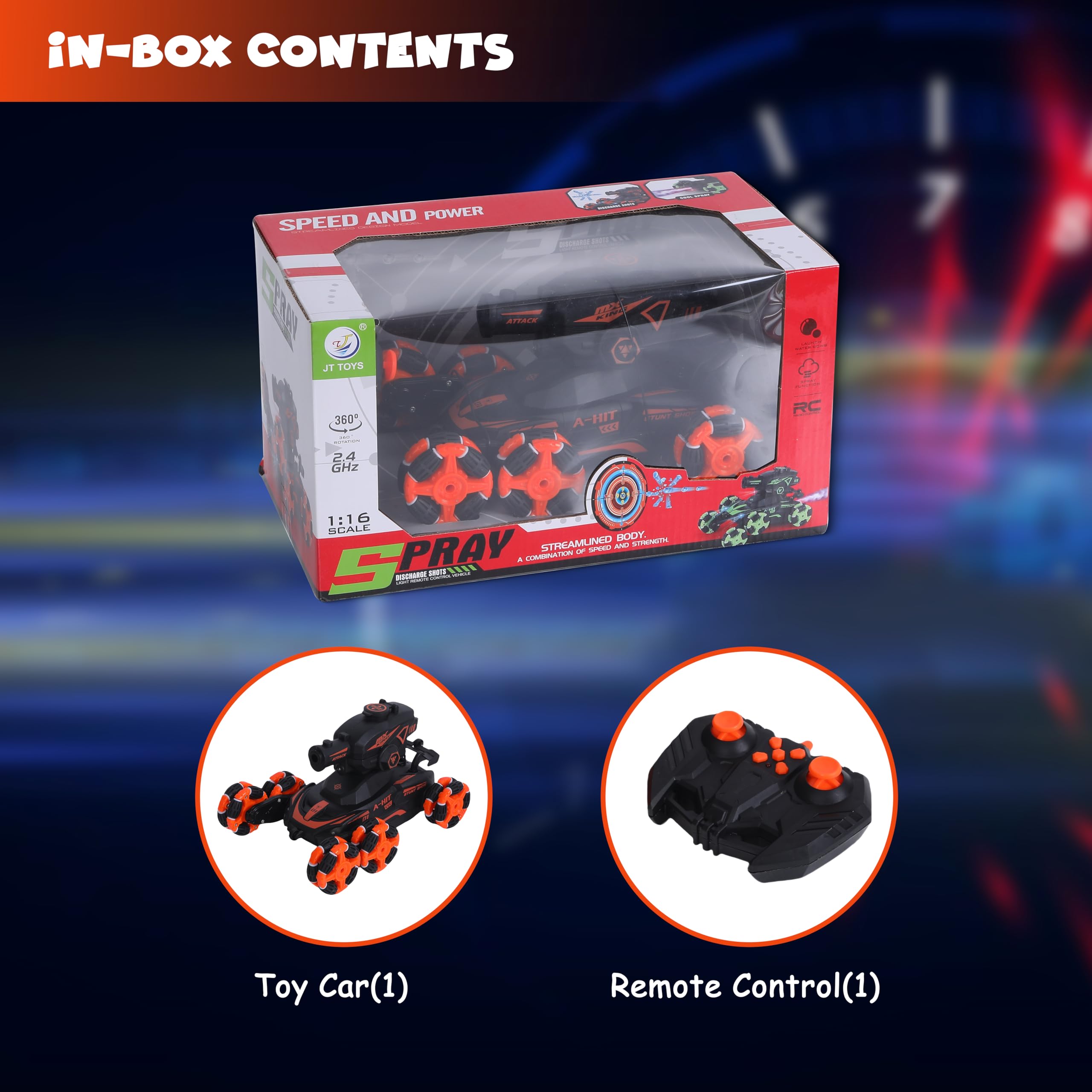 Funfy- Climbing Racing RC Car, Multicolore, Boys, FYRCWBC01