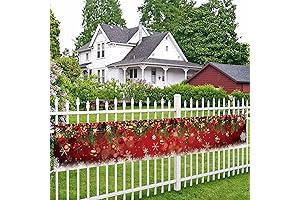 Merry Christmas Banner Large (118 Inch x 20 Inchin) Red Background Xmas...