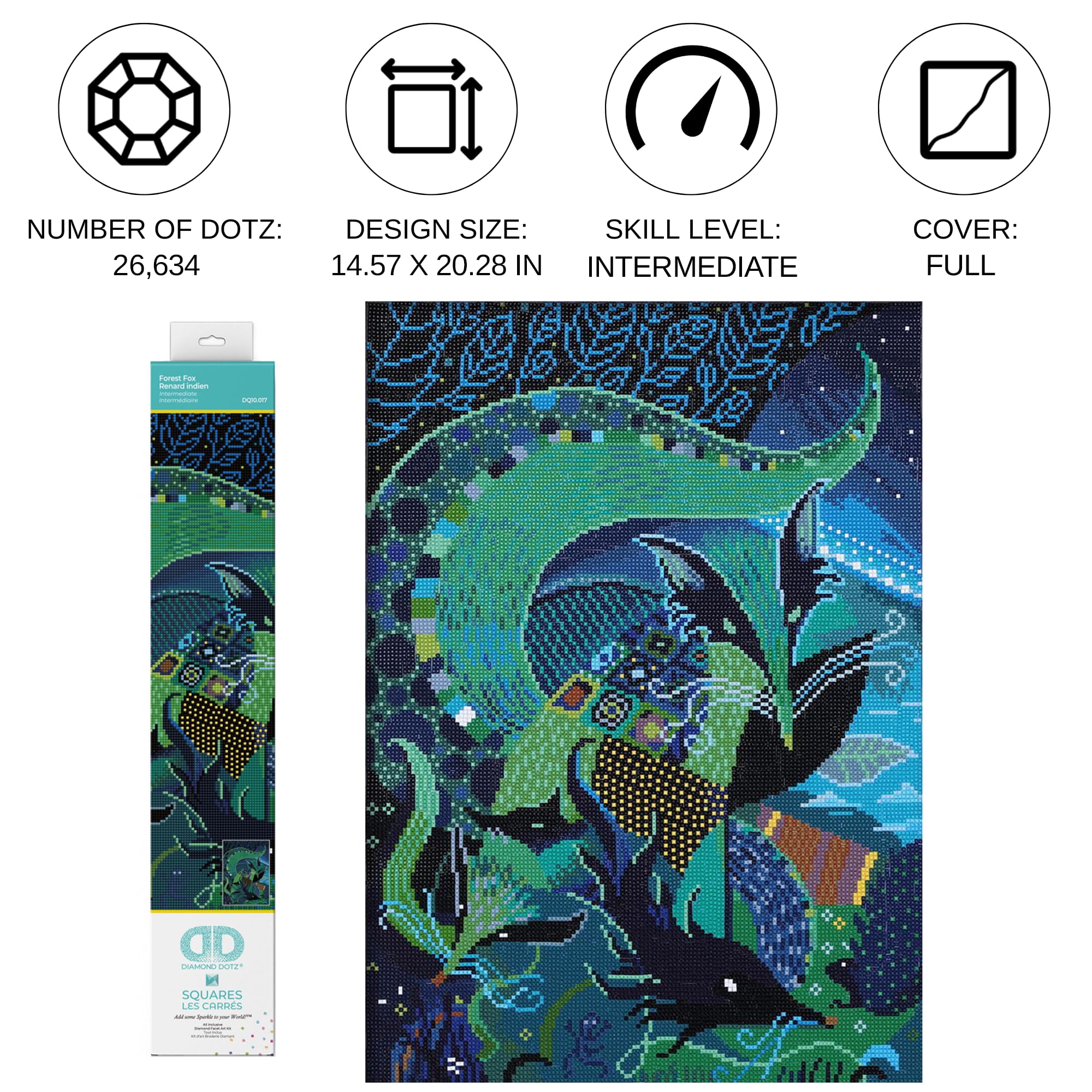 Diamond Dotz Kit per pittura a mosaico con strass per adulti con gemme