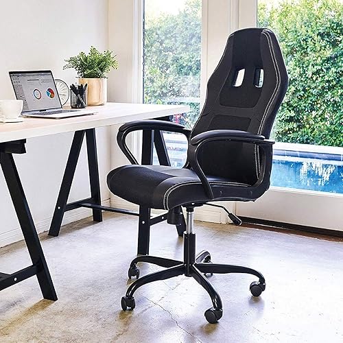 Miniatura 2 de Silla de oficina para videojuegos, silla de juegos de carreras, ergonómica para juegos de PC, silla de videojuegos de oficina resistente, silla de