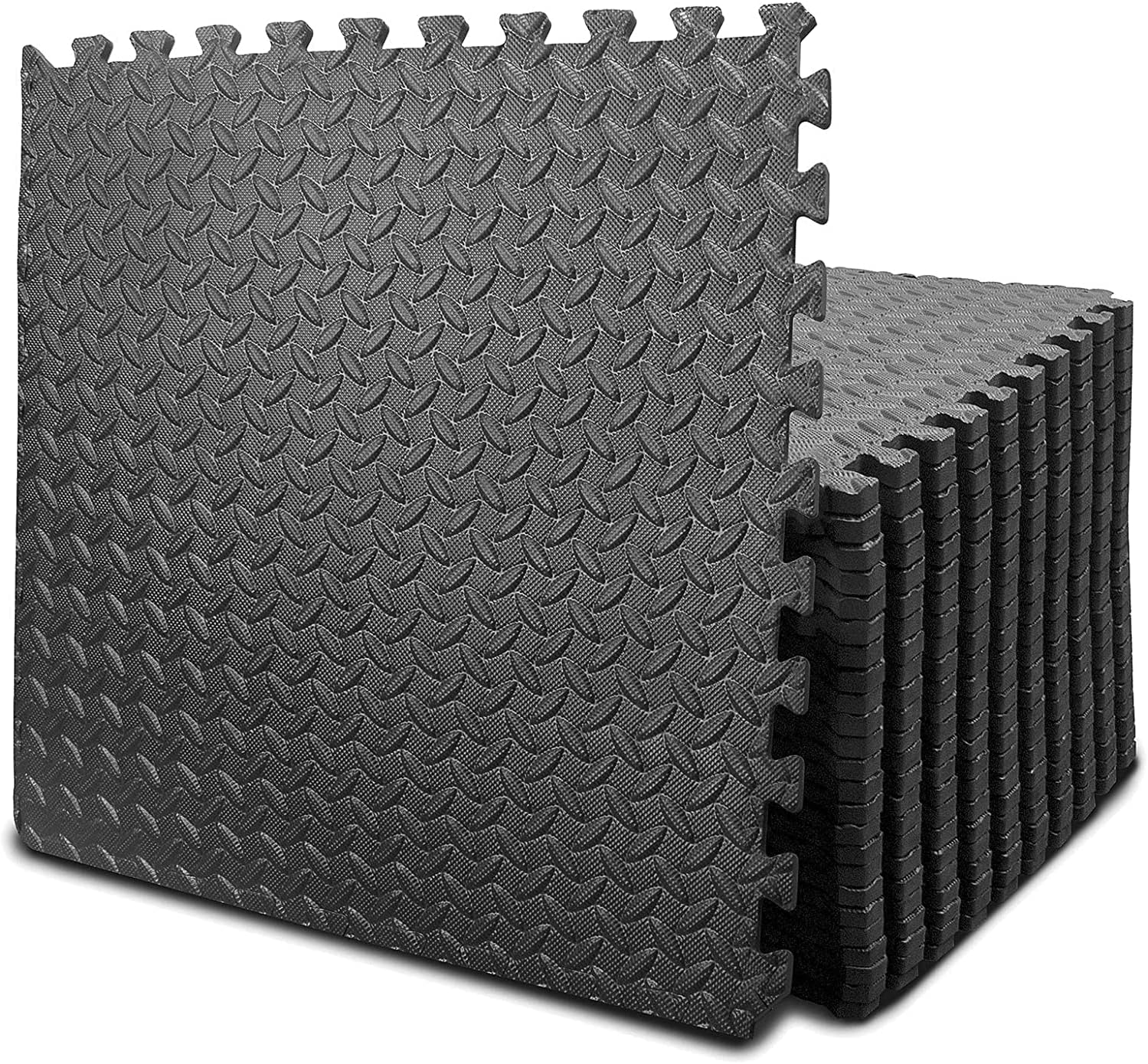 Puzzle Exercise Floor Mat,Upgraded Version EVA Interlocking Foam Tiles