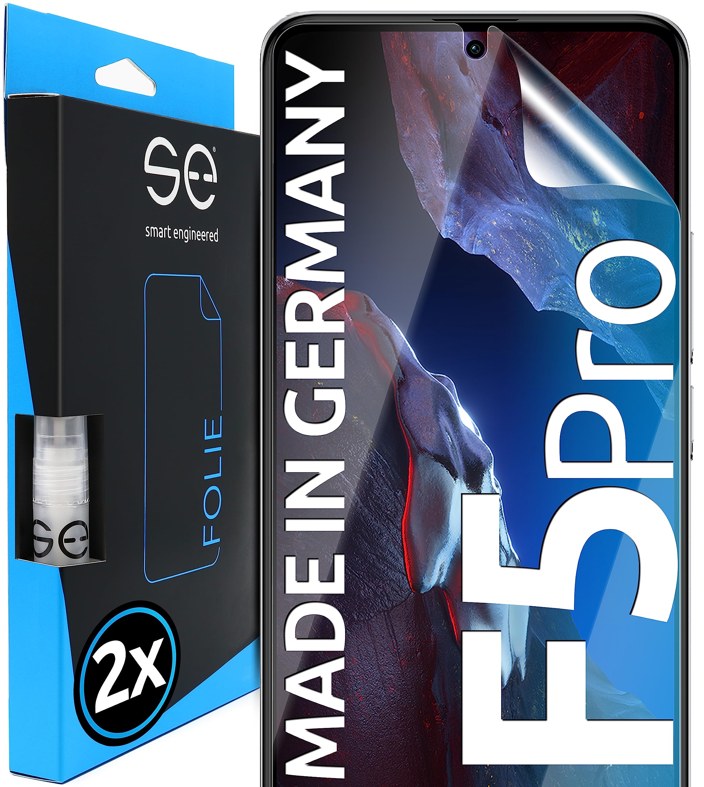 2x Se® 3D Privacy Schutzfolie Für Xiaomi Poco F3 - Blickschutz & Kratzfest