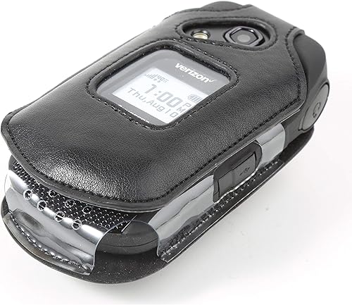 Miniatura 5 de BELTRON Funda de piel para Kyocera DuraXV LTE E4610 (Verizon), DuraXE E4710 (AT&T) - Características: Clip giratorio para cinturón, protección de