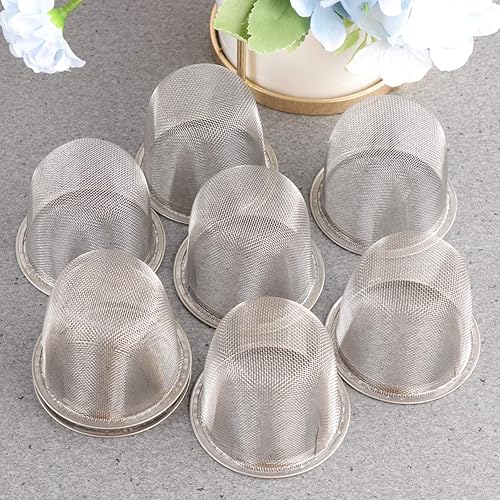 Miniatura 3 de Luxshiny 8 piezas de colador de té de acero inoxidable, filtro de té de malla metálica, infusor de hojas de té sueltas, colador de repuesto para