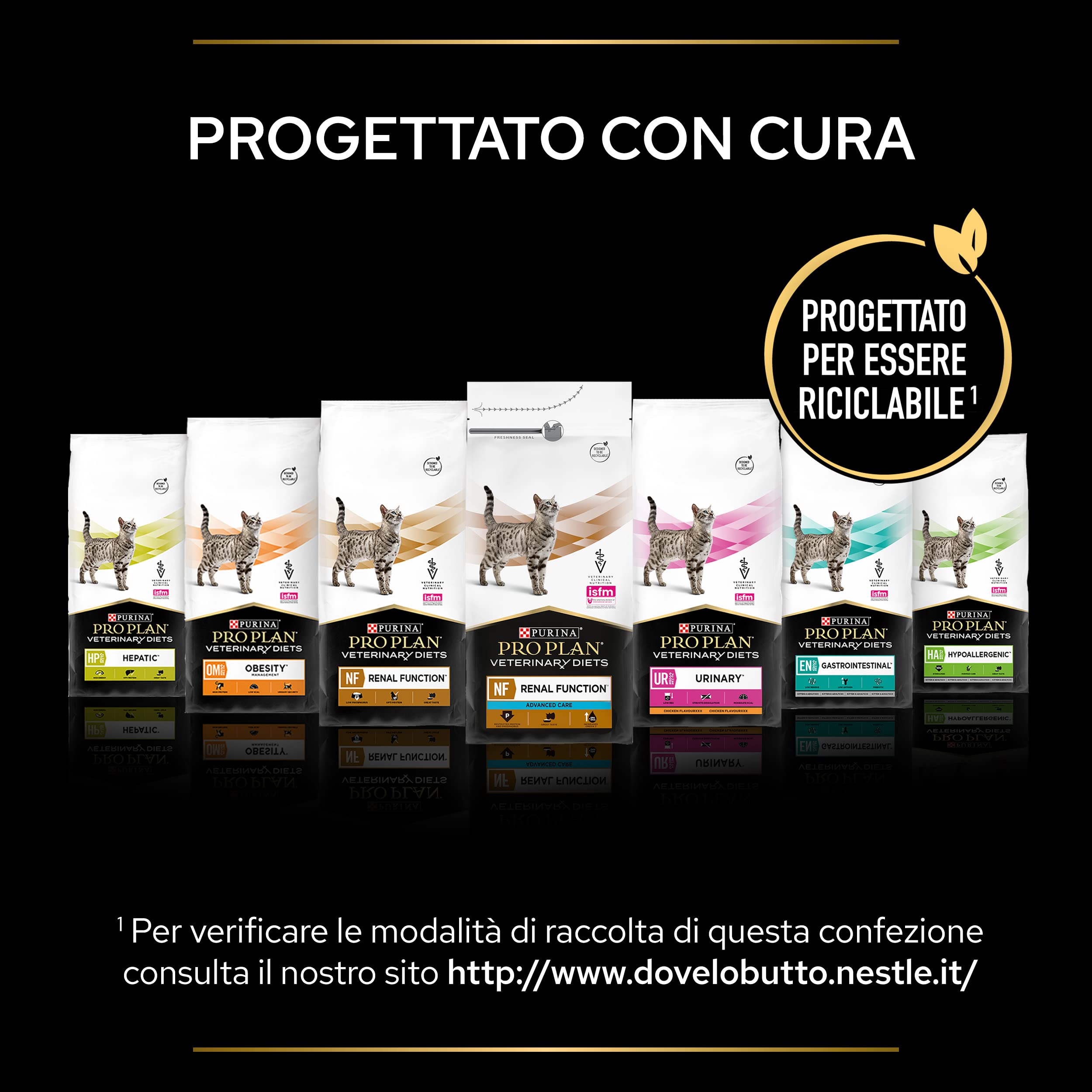 Purina Pro Plan Veterinary Diets Care Renal Function Early Care NF crocchette gatti, 4 Confezioni 1,5kg