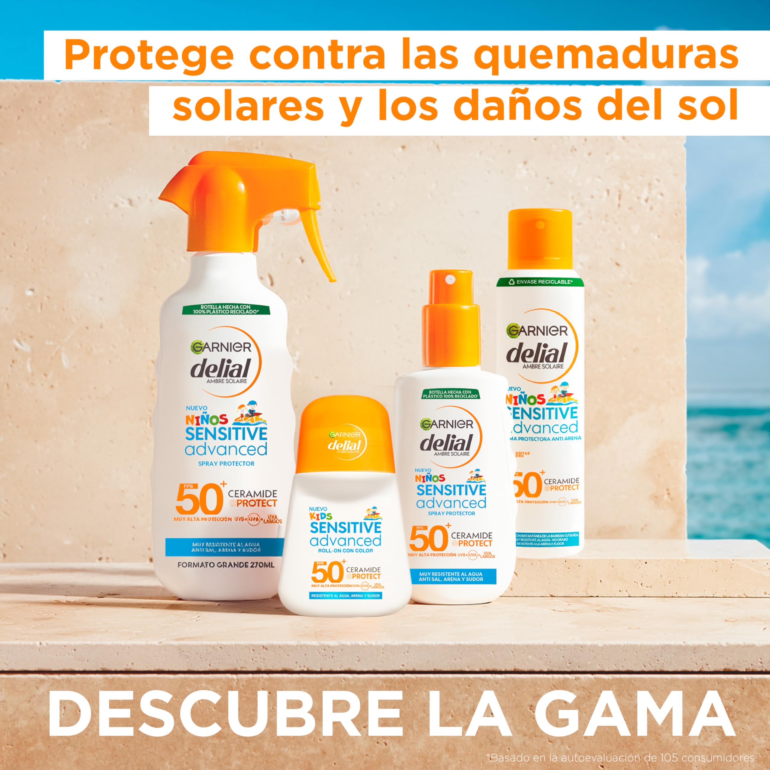 Garnier Niños Bruma Anti-arena Spf50+ 200 Ml Unisex