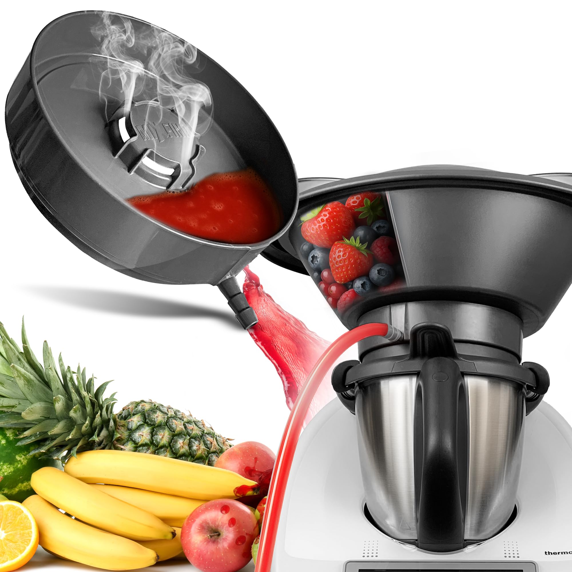 Thermomix Attachment - Thermomix Accessory for TM6, TM5, TM31, TM Friend - Thermomix Steam Juicer for Thermomix Appliances - Extract Juice Without Squeezing - TM6 Accessory