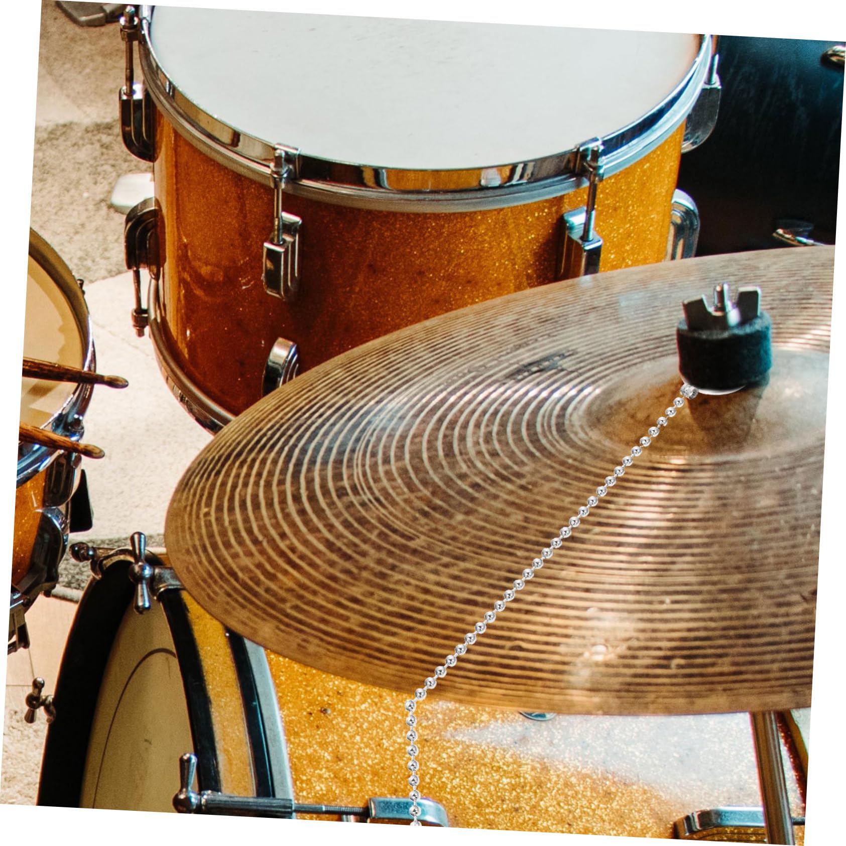 Kit Batteria in Lega Alluminio Per Piatti Ricambio Sonagli Colore Casuale Per Batteria Jazz e Percussioni Professionali