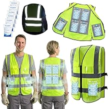 Cooling Ice Vest with 24pcs Ice Pack - Cooling Vest with Adjustable Strap Cool Vest with Pockets