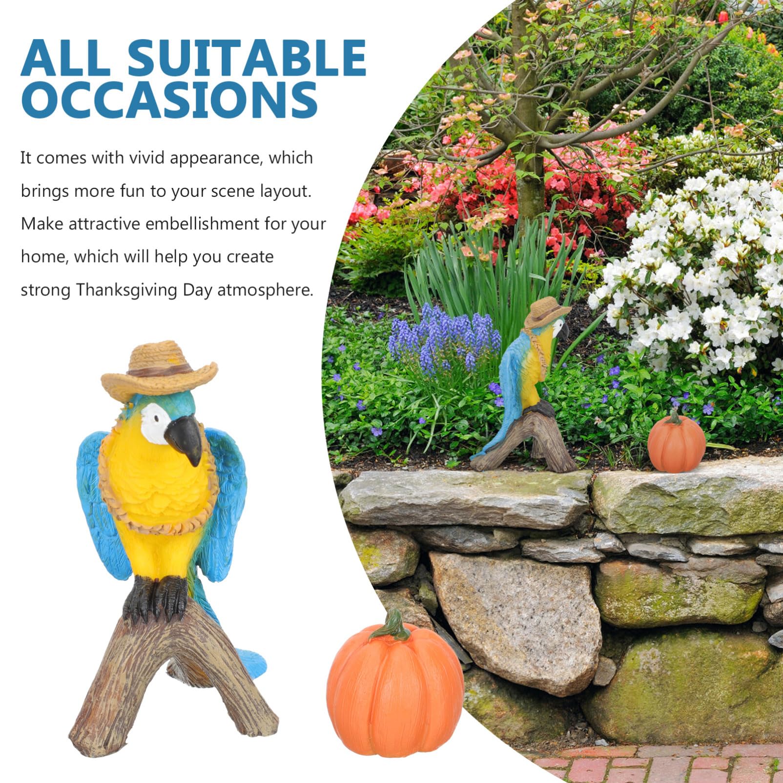 BESPORTBLE 5sätze Resin Und Kürbis Statue Für Garten-Dekoration Lebensechte Herbst-Dekoration Für Thanksgiving Für Innen Und Außenbereich