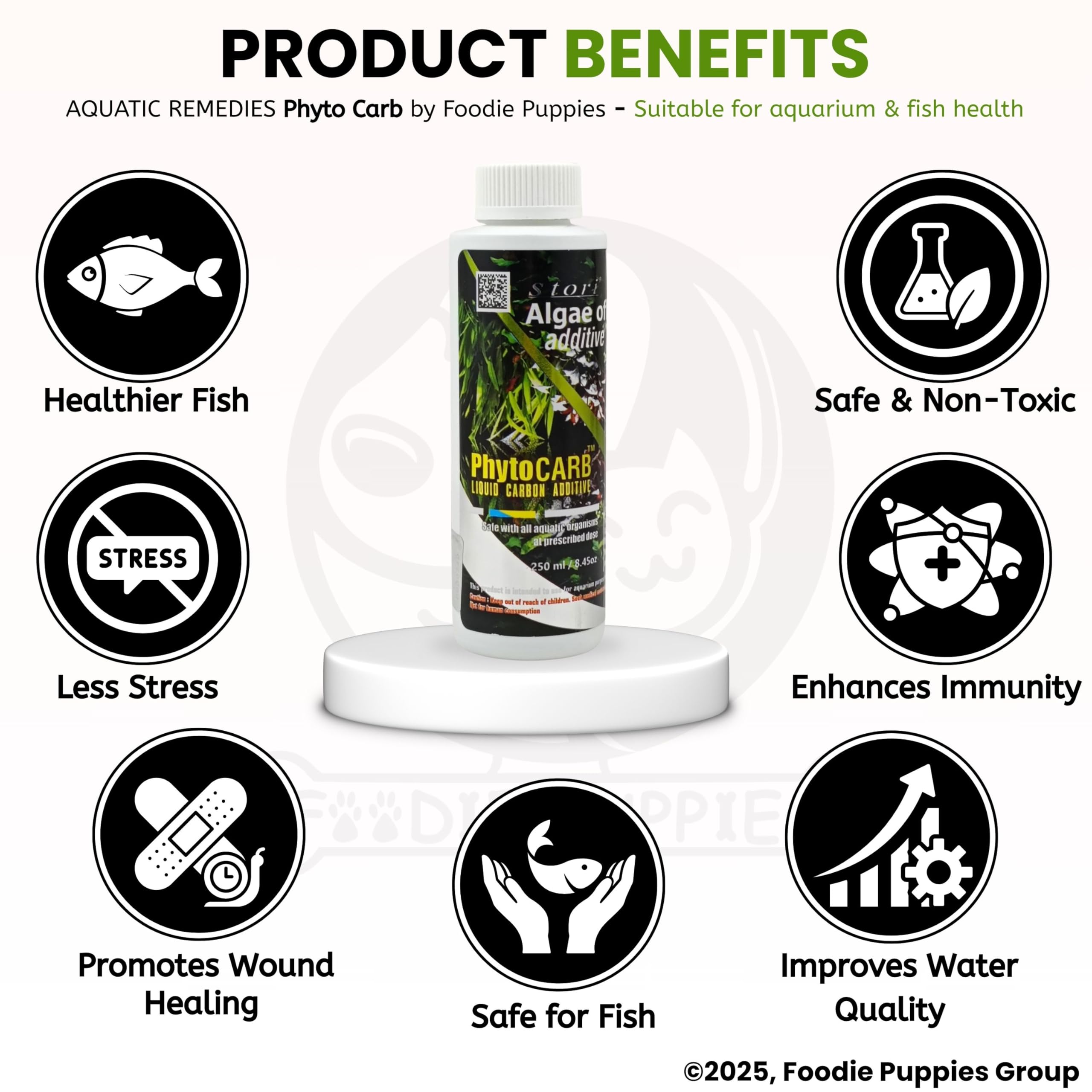 Foodie Puppies Aquatic Remedies Phyto Carb CO2 Plus Plant Fertilizer for Planted Aquarium with (250ml - Pack of 1) 2