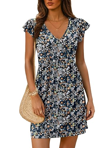 Dokotoo Women's Summer Dresses Beach 2026 Casual Deep V Neck