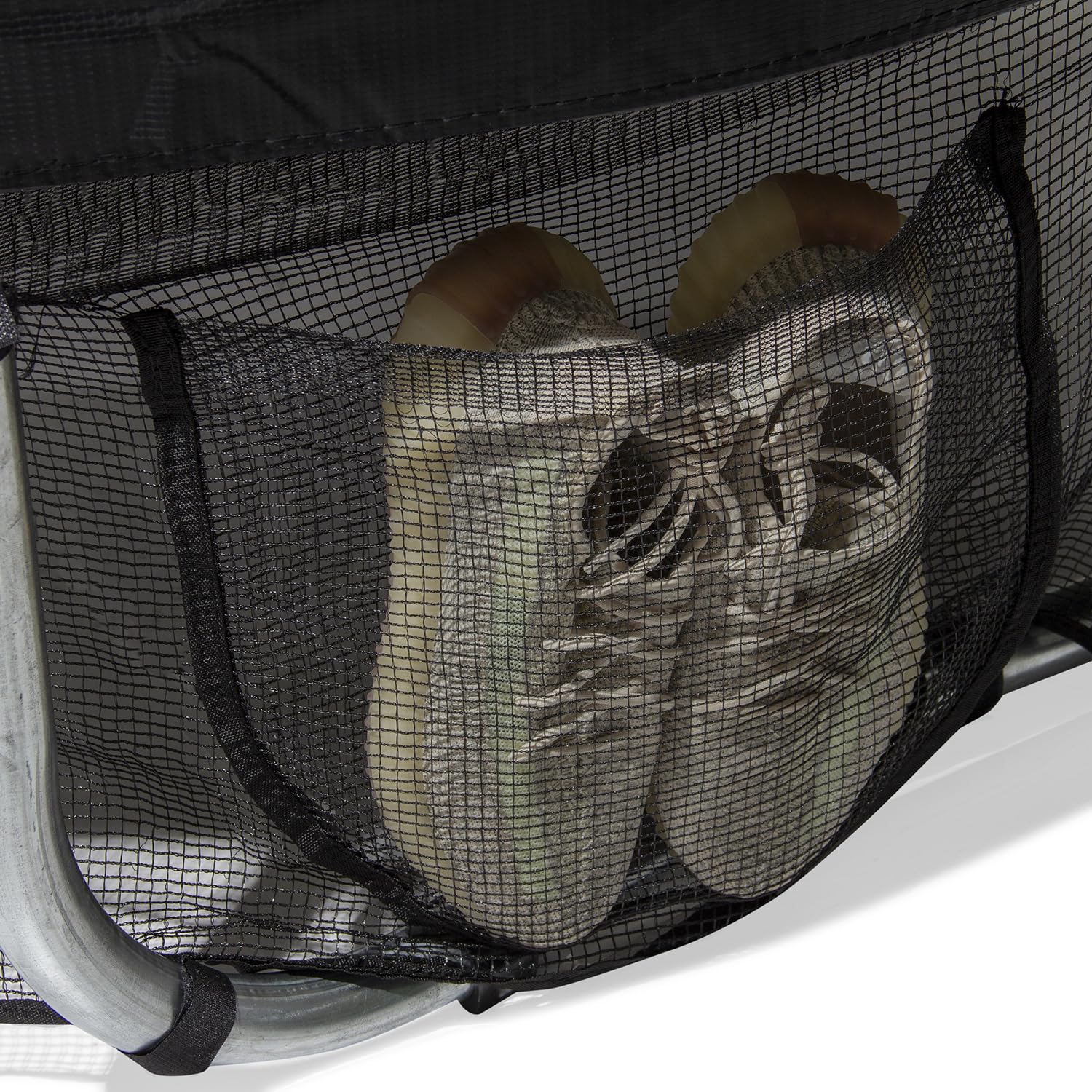 VirtuFit Jupe de trampoline avec compartiment de rangement - Filet de sécurité - 251 cm