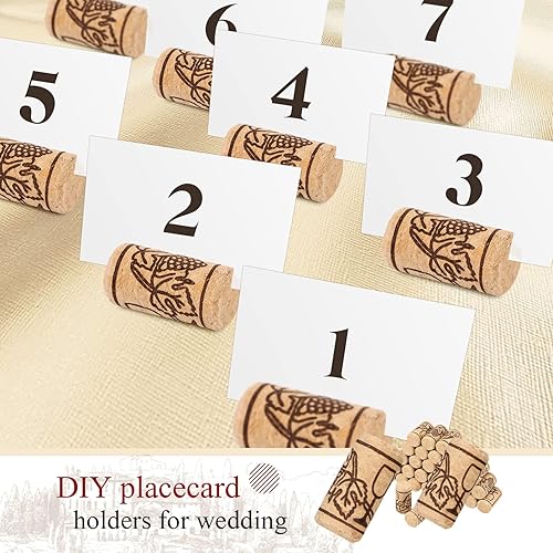 Miniatura 6 de Qunclay 800 corchos de vino de madera natural, tapones de corcho para botellas de vino, proyectos de manualidades, embotellado casero resistente a