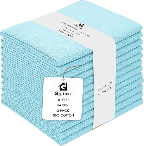 Juego de 12 servilletas de tela de algodón, lavables, lisas, de gran tamaño, color verde claro con esquinas en inglete, ultra suaves, duraderas, Juego de 12 servilletas de tela de algodón, lavables, lisas, de gran tamaño, color verde claro con esquinas en inglete, ultra suaves, duraderas,