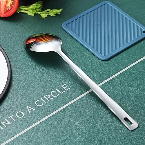 Miniatura 4 de Cuchara de Cocina, Berglander de Acero Inoxidable Sólida para Servir, Cuchara para Untar para Cocinar, Cuchara de Cocina Antiadherente y Resistente