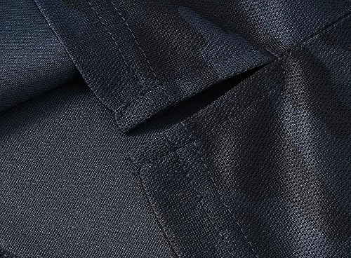 Miniatura 6 de MoFiz Polo de camuflaje para hombre, camiseta de golf, senderismo, ajuste seco, manga corta, cuello piqué, polo