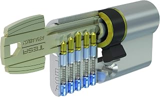TESA 50303030N Europrofilzylinder TE5, 30 x 30 mm, vernickelt, für Europrofil-Schlösser