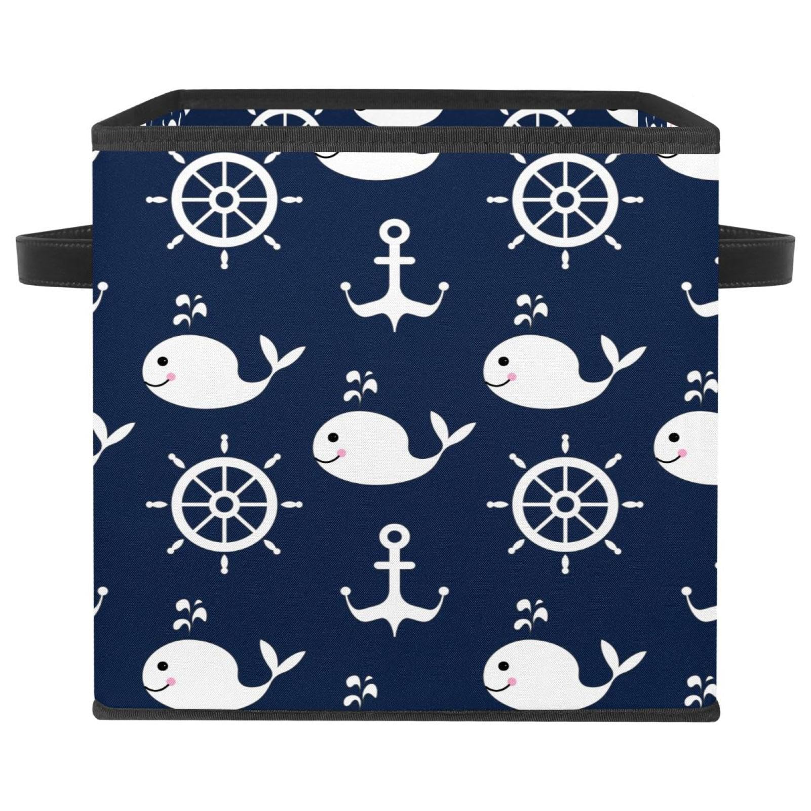 Boîte de rangement pliable motif baleine pour placard et armoire de chambre