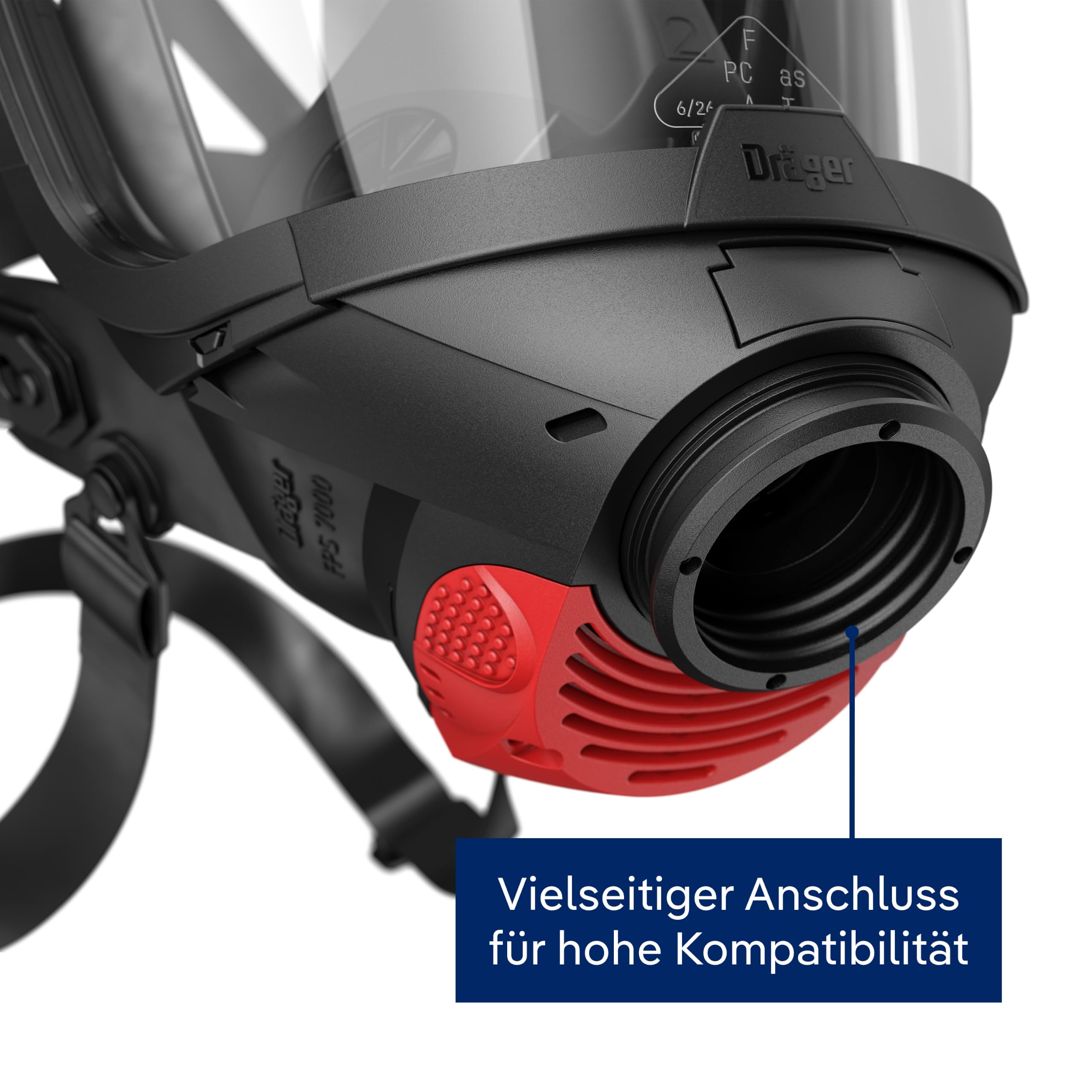 Dräger Maska ochronna FPS 7000 z nadciśnieniem (ESA) dla straży pożarnej