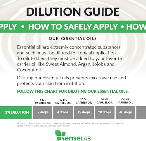 Miniatura 7 de SenseLAB - Aceite esencial, hecho en la India, aceites de extractos 100 % puros, grado terapéutico