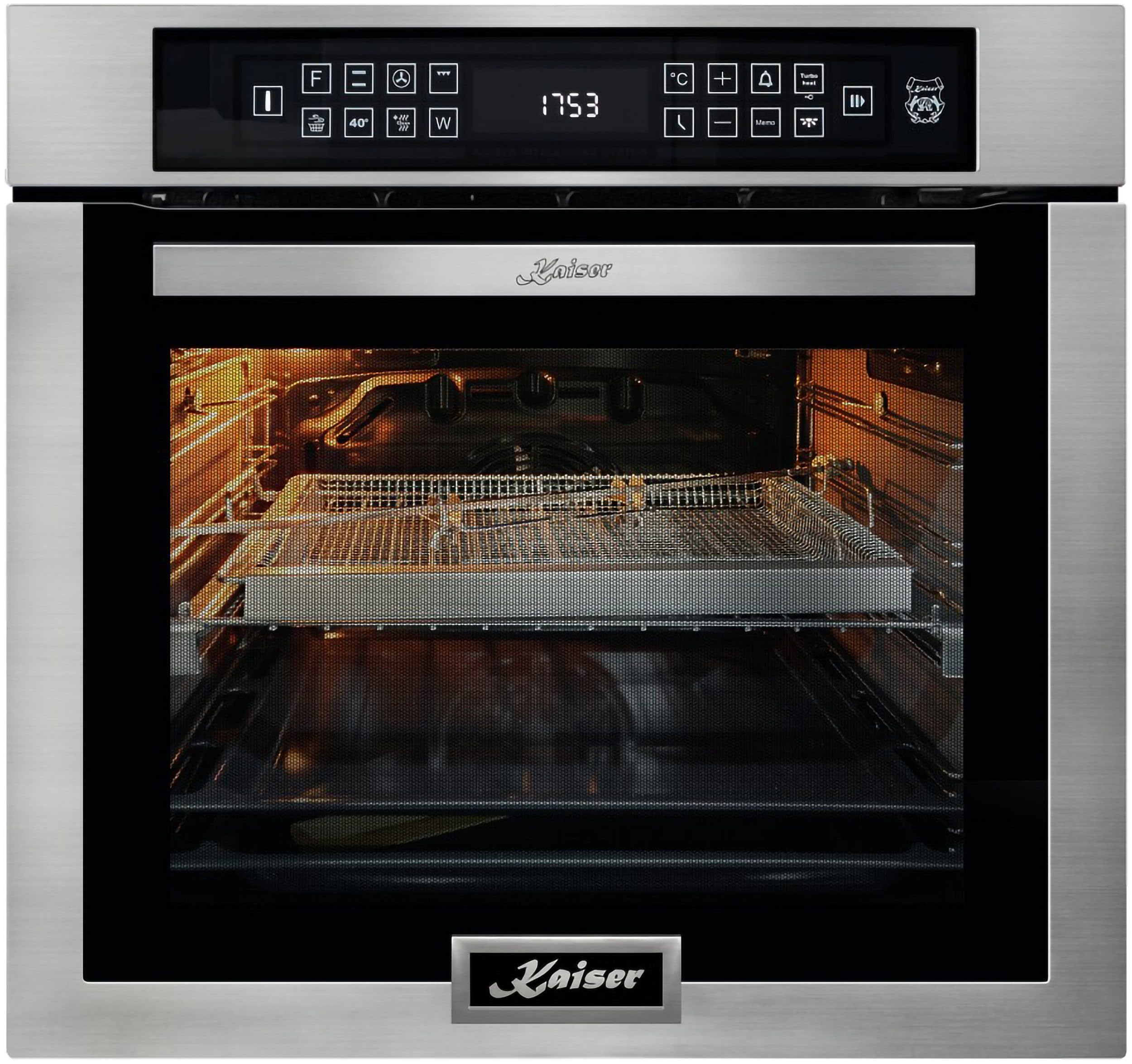 KAISER Backofen-Set Herd Set Autark Einbaubackofen,Edelstahl,86L 15 Fkt.+Induktions-Kochfeld, Autark Herd Power Booster 60 cm Barbecue EH 6306 N R+KCT 6700 FI